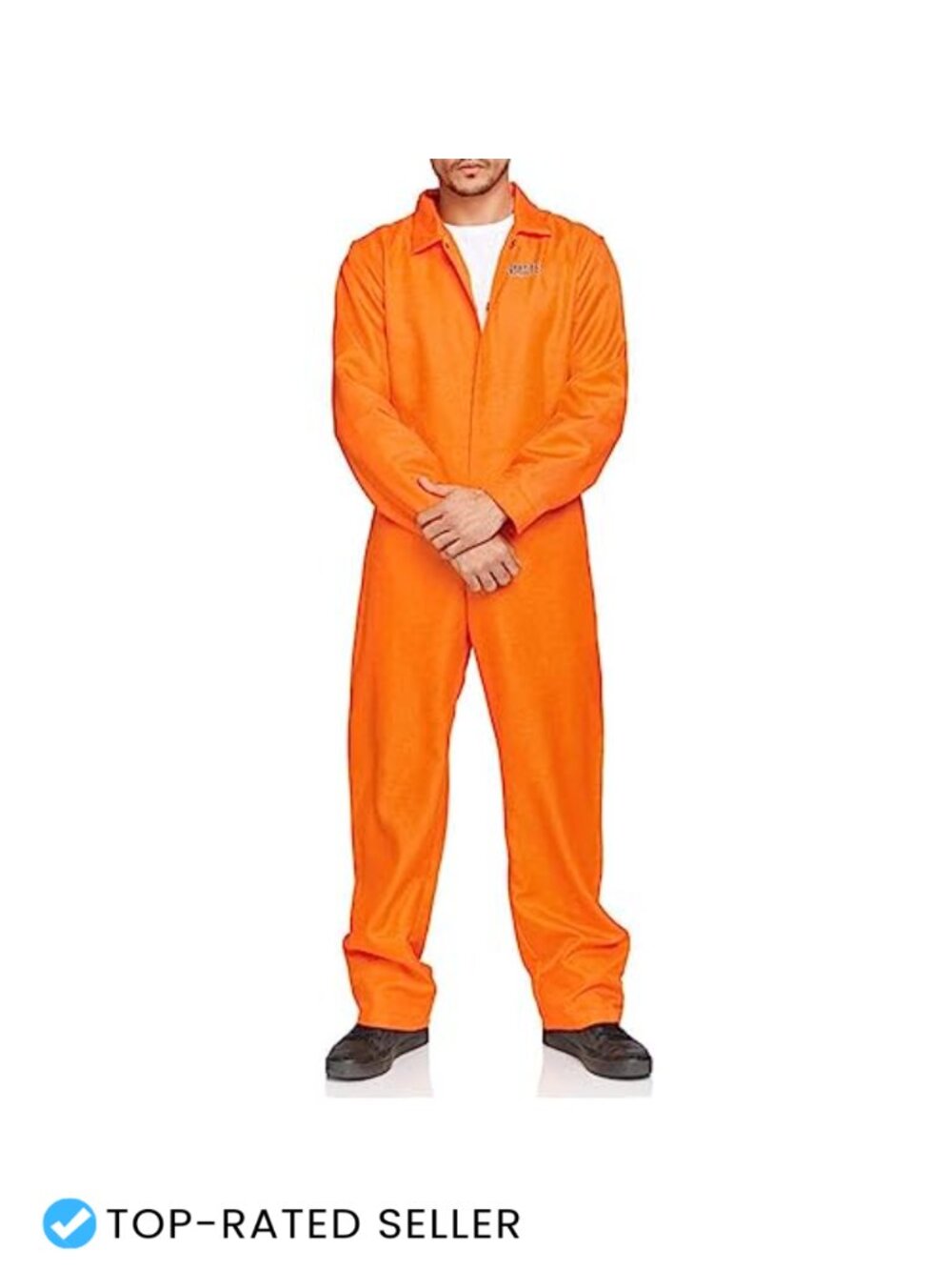 Prisoner Jumpsuit Halloween Costume Unisex Adult Cosplay Outfit
